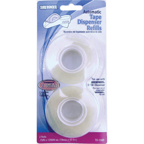 TD-100R Automatic Tape Dispenser Refill Cartridges - 2 Pack
